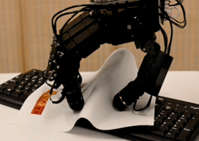 PP-Tac: Paper Picking Using Tactile Feedback in Dexterous Robotic Hands