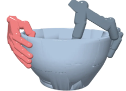Bimanual Grasp Synthesis for Dexterous Robot Hands